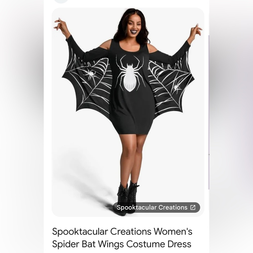Spooktacular Creations Costume‎ Spider Web Dress Size Medium